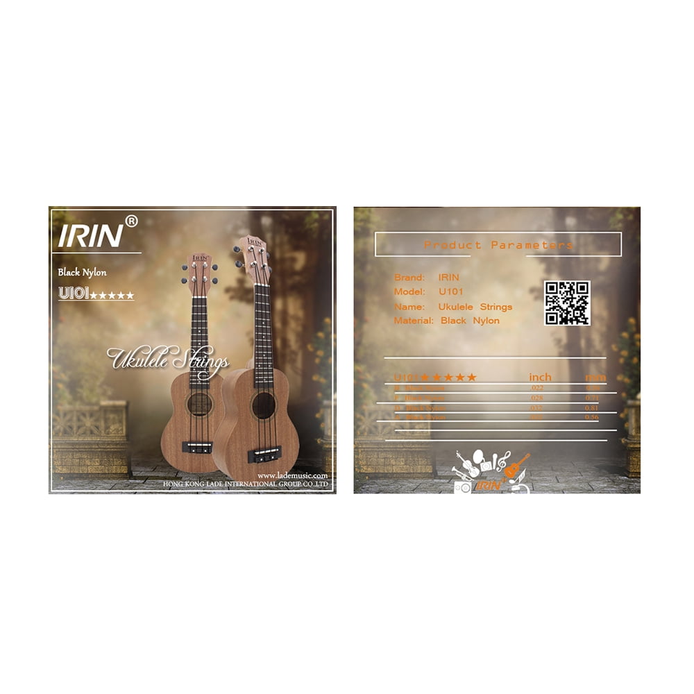 4X U101 ukulele strings nylon ukulele replacement strings nylon black strings X